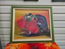 Tableau Corrida, Signé J. Géraud