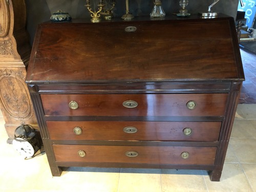 Bureau pente acajou - en,