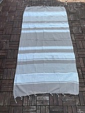 fouta serviette de plage beige 83 x 165 cm