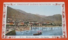 PHOTO 1910 CHOCOLAT GUERIN-BOUTRON VOYAGE ITALIE #3 RIVIERE GENES LA SPEZIA