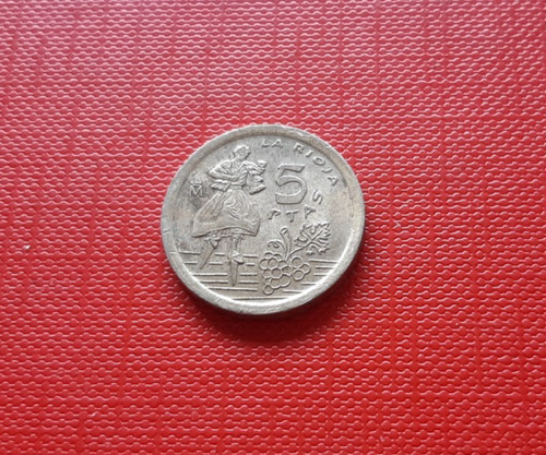 Pièce espagne 5 pesetas - 5,