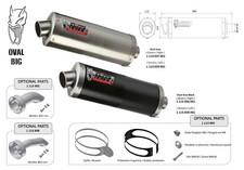 Silencieux universel MIVV Oval