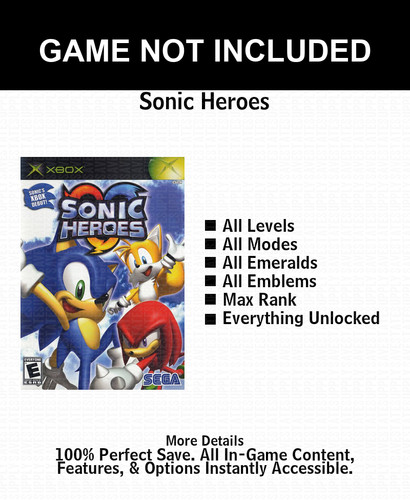 Sonic heroes 100 - heroes, unlocked