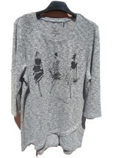 Pull  long CANDA gris chiné