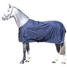 Equest Couverture Extérieur Kingston pour Chevaux, Bleu Marine - 0g/M² - 145 CM
