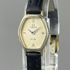 Montre femme vintage OMEGA De Ville bracelet cuir neuf pile neuve 5910258