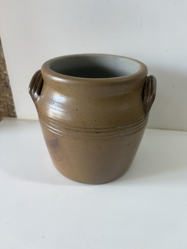Pot vase grès marron - vase, en