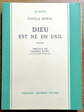 "DIEU EST NE EN EXILE" Vintila Horia - Arthème Fayard (1960)