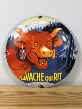 Plaque émaillée Vache qui