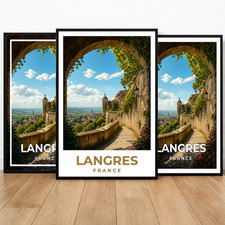 Affiche vintage langres france - vintage,