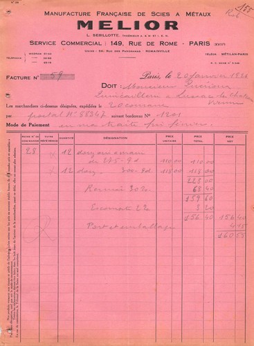 1926 manufacture francaise - francaise, de