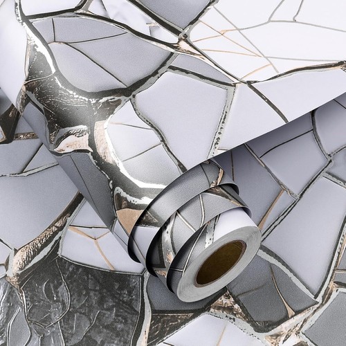 Papier peint marbre gris - papier,