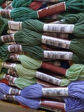 lot 12 coton retors mat DMC  