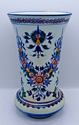 Ancien vase cornet faïence - cornet,