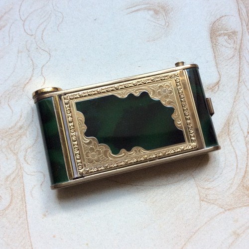 Minaudière emaillée ancienne - minaudière,