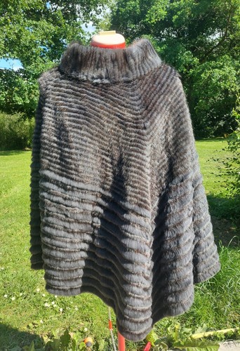 Max moi cape - poncho, vison