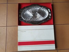 service à hors d' oeuvre Letang et Rémy plat ovale, 4 coupelles cristal