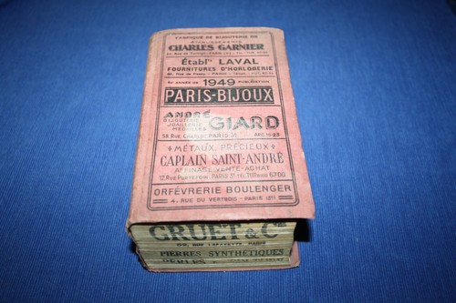 Paris bijoux 1949 annuaire des - 1949,