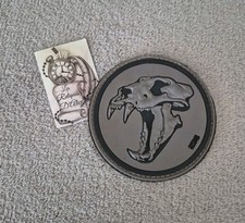 écusson velcro 101 incorporated crane de tigre à dent de sabre 3D PVC