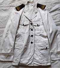 veste militaire coton blanc