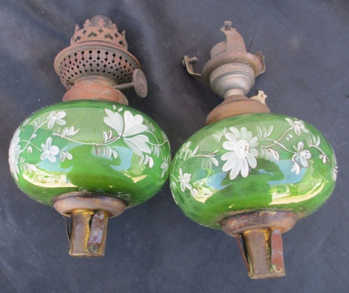 Paire reservoirs toupies - , lampe