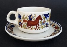 Très jolie TASSE A CAFE + SOUCOUPE de VILLEROY & BOCH modèle TROUBADOUR /6