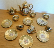 LOT theiere FRAGONARD pot à lait SUCRIER sous TASSE service JKW Karlsbad germany