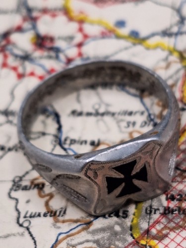 Bague croix fer campagne - bague,