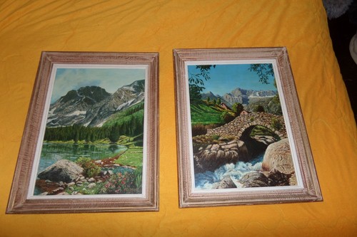 Lot tableaux peinture huile - lot,