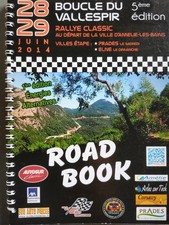 ROAD BOOK BOUCLE VALLESPIR ROUSSILLON 2014 RALLYE AUTOMOBILE Amelie Prades Elne