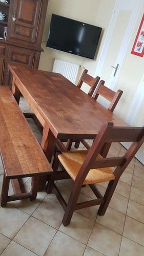 Table ferme chene massif - chene,