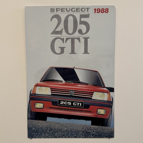 Plaque métal peugeot 205 - plaque,