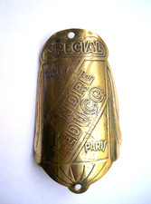 Plaque de Velo Cycles ANDRE LEDUCQ - Old Bike Head Badge - No Emaillee