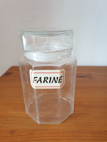 Bocal farine verre - à, en