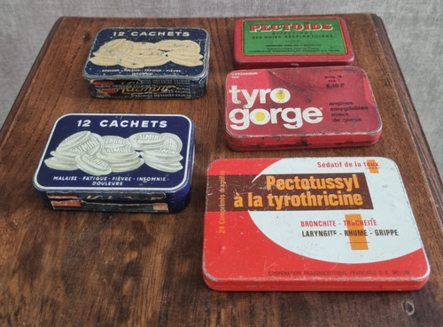 Lot boîtes métal - lot,