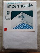 Protège matelas  140x190 cm molleton/pvc 100% coton neuf