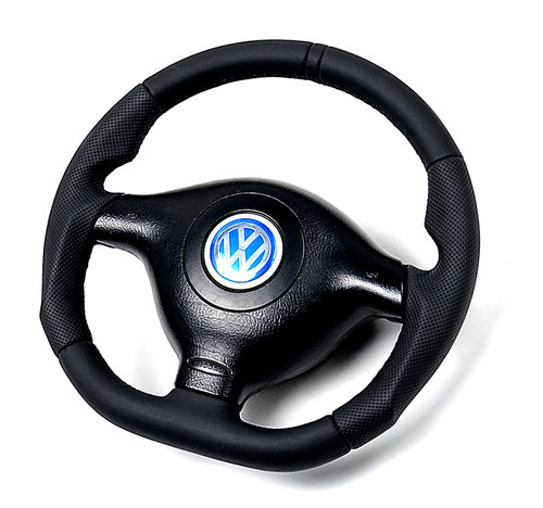 Volant cuir aplanit pour vw - volant,