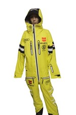Bogner Hommes Dsv Équipe Germany Allemagne Ski Combinaison Jaune Noir 48 M 50 L
