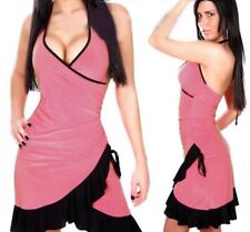 Sexy Femmes Latina Mini Robe Salsa à Volants 34/36/38 Saumon Noir