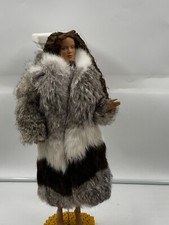 MANTEAU long  fausse fourrure