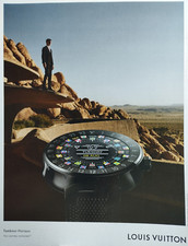 LOUIS VUITTON  vintage Print Ad !! "Tambour Horizon ,Black Watch "