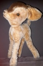 PPC/Peluche Ancienne Biche Faon Tete Articulée  Année ? Marque ? Haut 28 cm