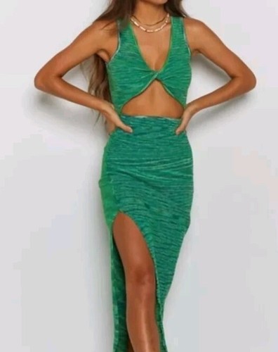 Cut out front maxi dress - cut, sexy