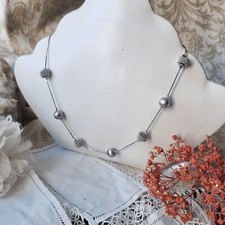 Collier Danemark Joaillier Dansk Smykke Hunst L44-50cm. Acier Inoxydable...