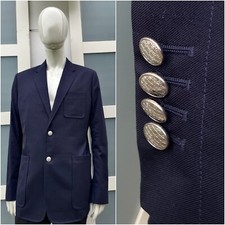 UltraRare & Great Dior Homme SS19 Navy Blue Cannage Slim Fit Virgin Wool Blazer