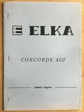 Tableau ELKA CONCORDE 400 schémas schématiques