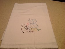 Vintage Embroidered Dish / Tea