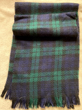 Echarpe à carreaux en laine