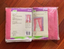 New Style Selections 52"W x 84"L Carli Curtain Panel, Pink 2(two) Panels