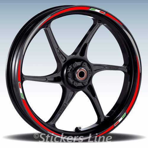 Autocollants roues moto bandes - autocollants,